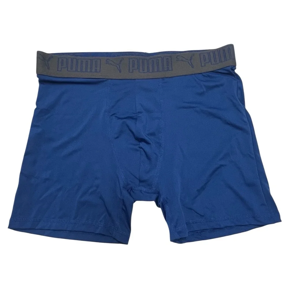 PUMA Men's Boxer Briefs 4-Pack Athletic Fit  Stretch Cooling Underwear Size S